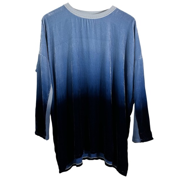 Johnny Was Velvet Top Small Womens Button Up Shirt Velvet‎ Silk Blend Boho Flowy - Picture 1 of 9